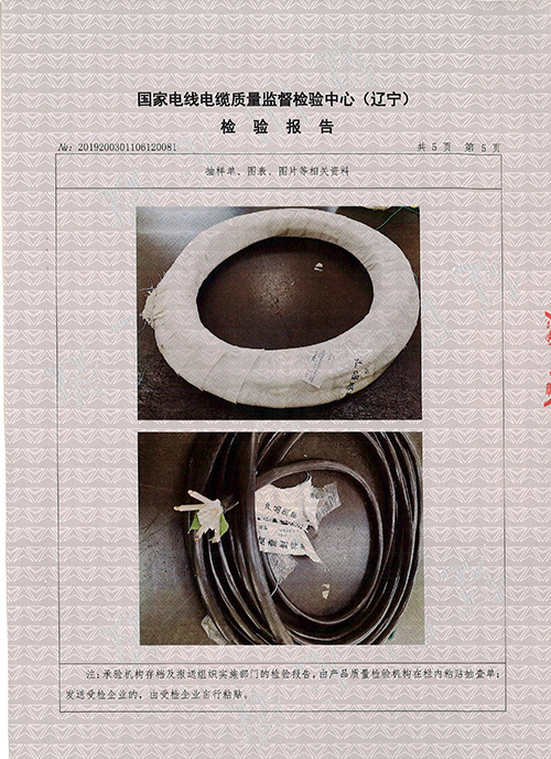 YJV-5x16抽检报告